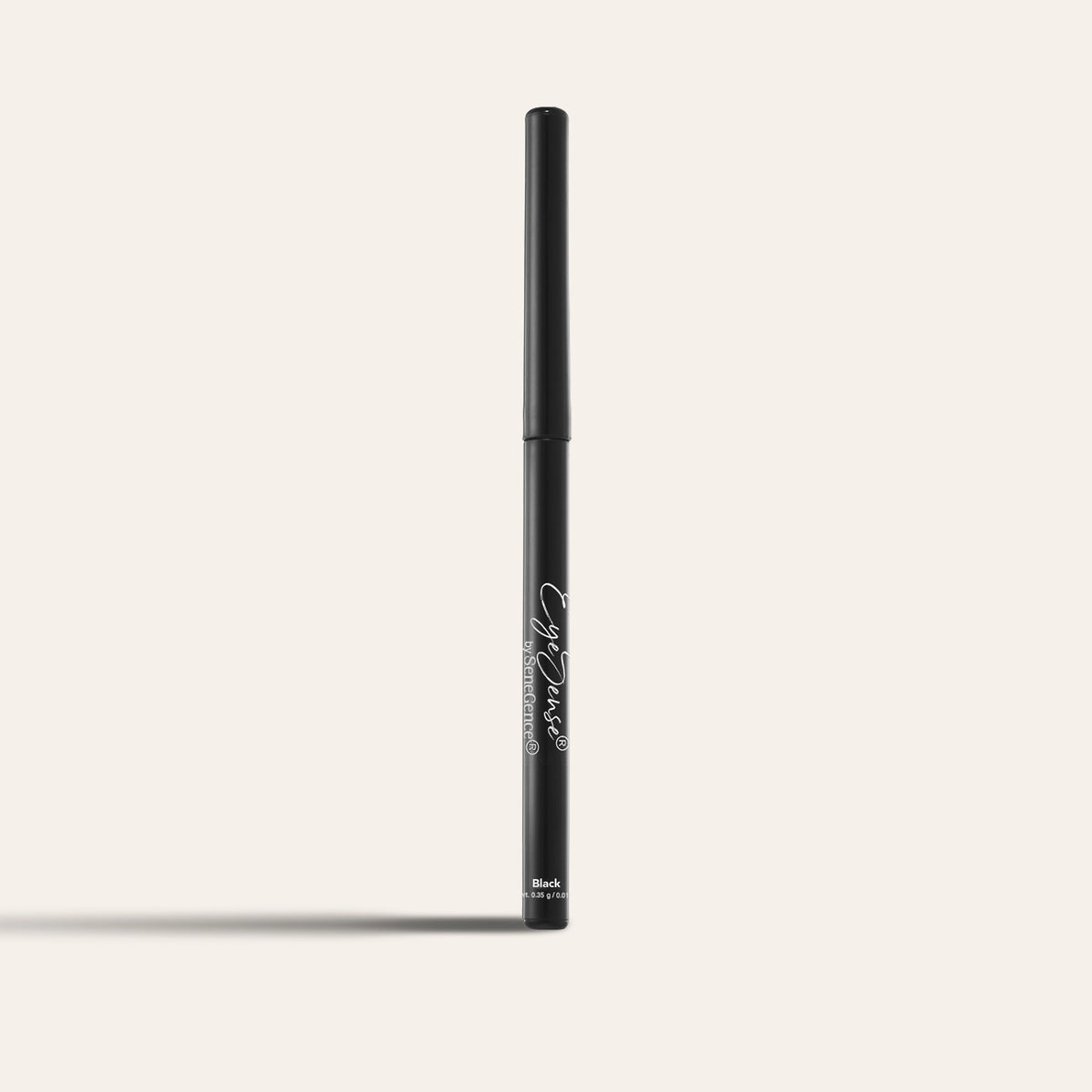 A slim black eyeliner pencil, EyeSense® Long-Lasting Eye Liner Pencil.